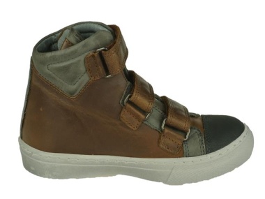 Track style-jongensschoenen-Klitterband bruin3