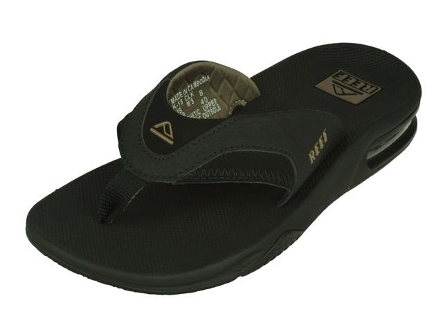 Reef Fanning Heren Slippers Neon Blue Damplein Mode SKI 60 OFF