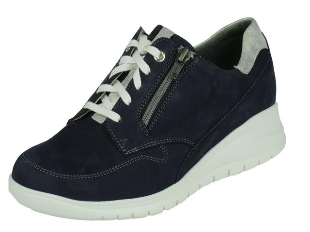 Durea Durea comfort Sportieve Lage Dames veterschoen, met rits Durea Durea comfort Sportieve Lage Dames veterschoen, met rits