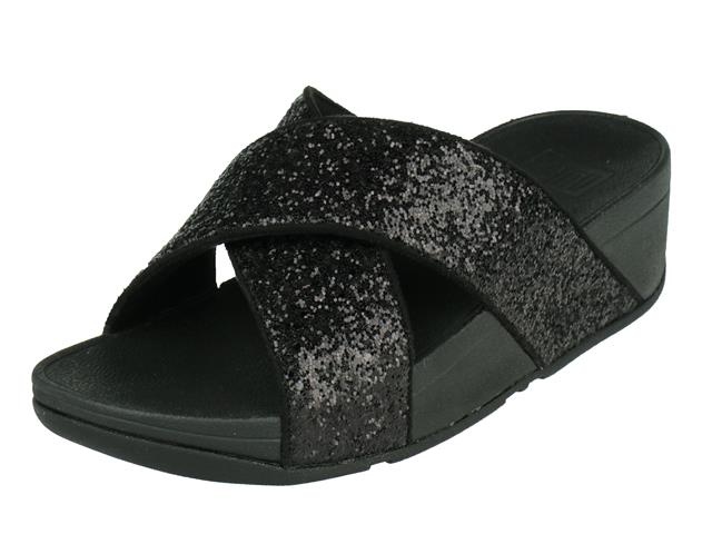 FitFlop LuLu Glitter Slides Pu Gl FitFlop LuLu Glitter Slides Pu Gl