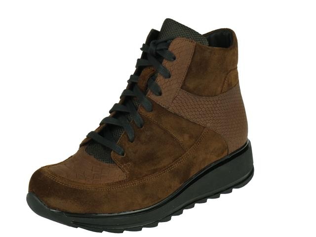 Durea Durea comfort Halfhoge Dames veterschoen, met rits Durea Durea comfort Halfhoge Dames veterschoen, met rits
