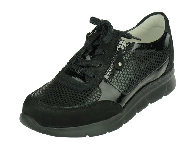Waldlaufer Waldlaufer Dames Sportieve Veterschoen, met rits Waldlaufer Waldlaufer Dames Sportieve Veterschoen, met rits