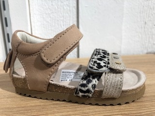 Sandalen | Meisjes | Taupe | Leer | Shoesme | Maat 22