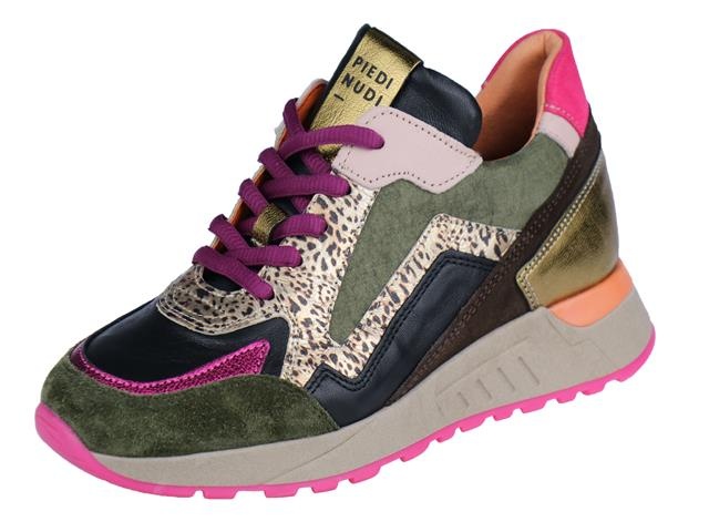 Piedi Nudi 2507 Lage sneakers - Leren Sneaker - Dames - Multi - Maat 39
