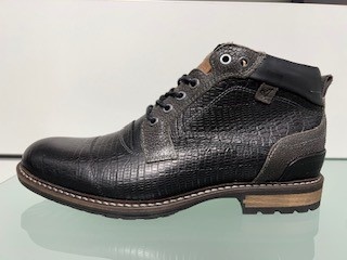 Australian Montenero Veterboots - Laarzen Met Veters - Heren - Zwart - Maat 46